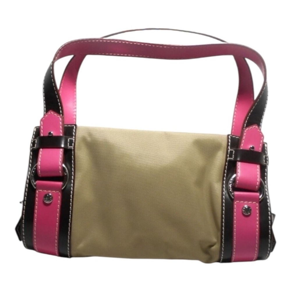 Lancel Paris Pink and Tan Shoulder Bag Laure